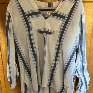Old Navy Blue and Black Striped Tunic